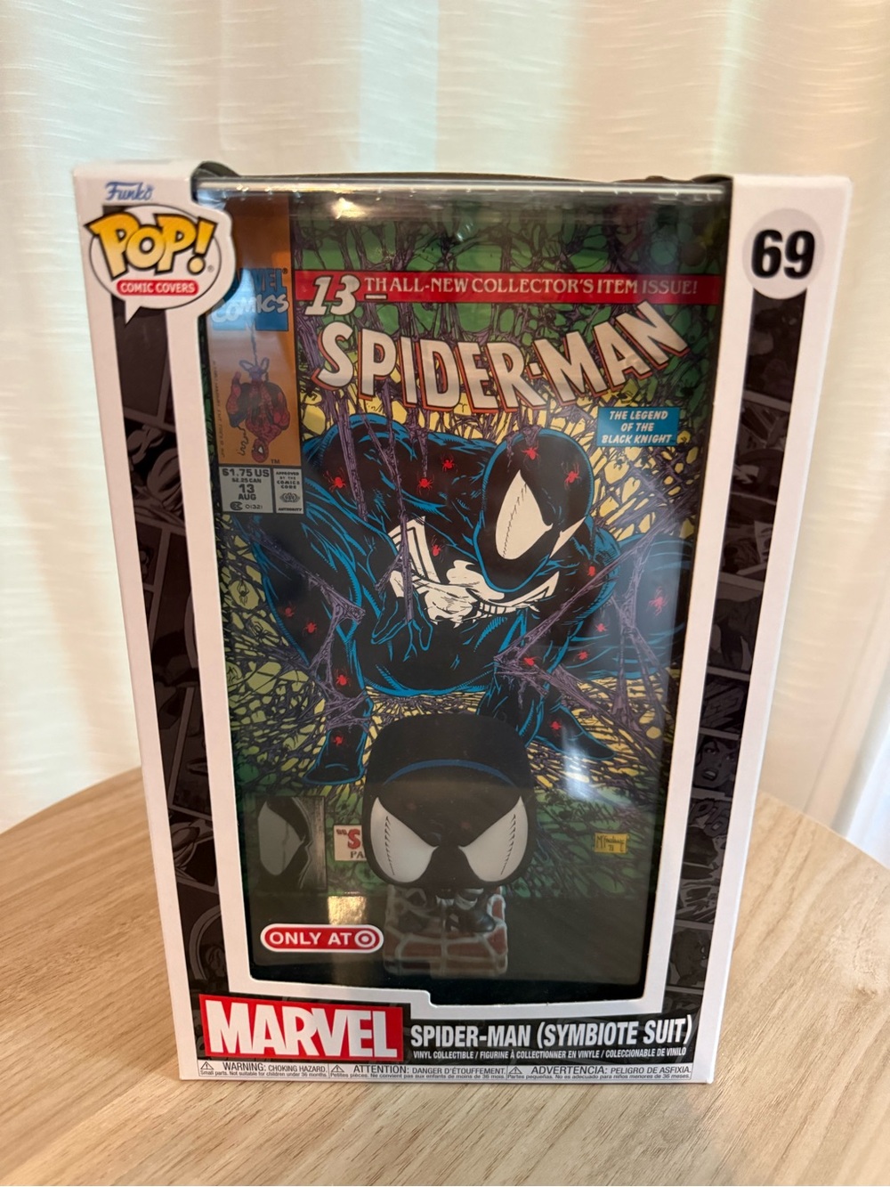 Funko Pop! Marvel Spider-Man (Symbiote Suit) Vinyl Figure - Black
